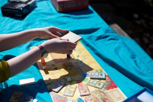 The magical pyramid of camel-moving